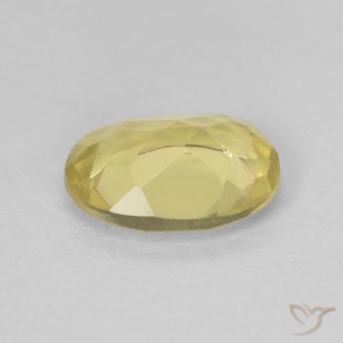 Béryl Jaune doré naturelle ovale, 1.00 ct, VVS