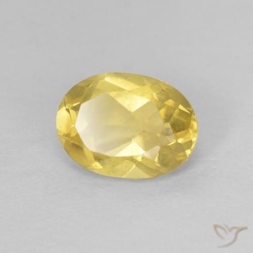 0.83ct Naturel Jaune miel Béryl, ovale, VVS