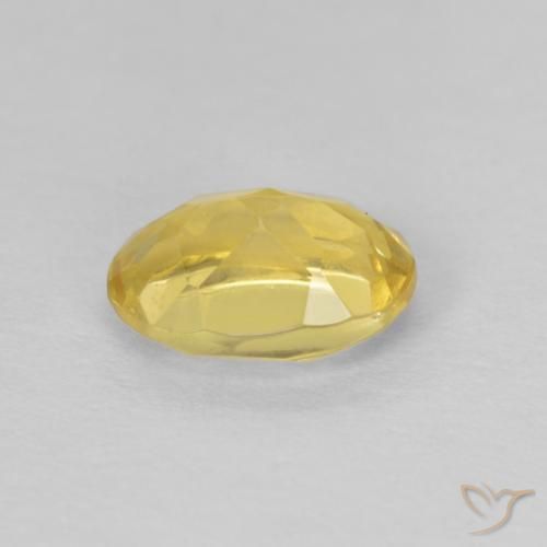 Béryl Jaune miel naturelle ovale, 0.83 ct, VVS