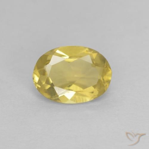 0.62ct Naturel Jaune moyen Béryl, ovale, VVS