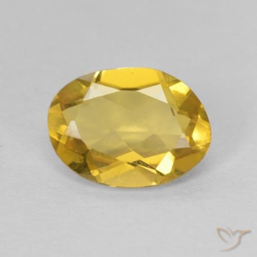 1.01ct Naturel Jaune miel Béryl, ovale, VVS