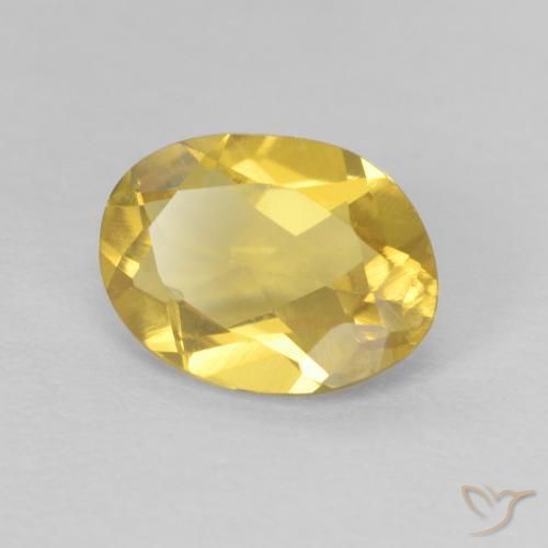 Béryl Jaune miel naturelle ovale, 1.01 ct, VVS