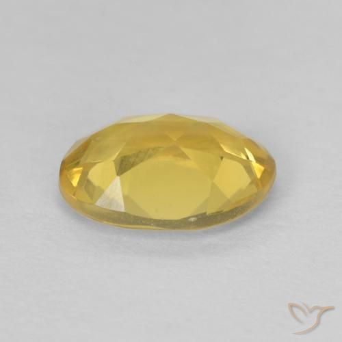 Béryl Jaune miel naturelle ovale, 1.01 ct, VVS