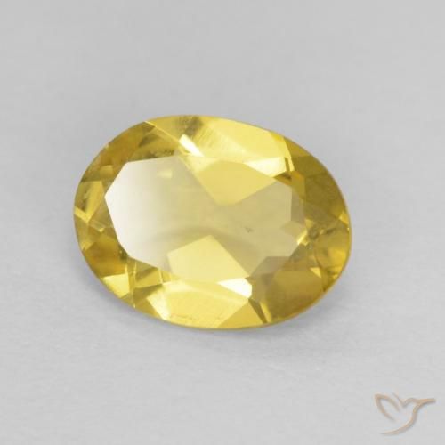 0.93ct Naturel Jaune clair Béryl, ovale, VVS