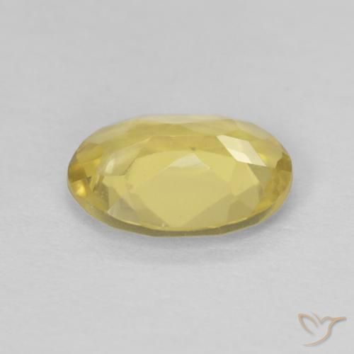Béryl Jaune pâle naturelle ovale, 0.88 ct, VVS