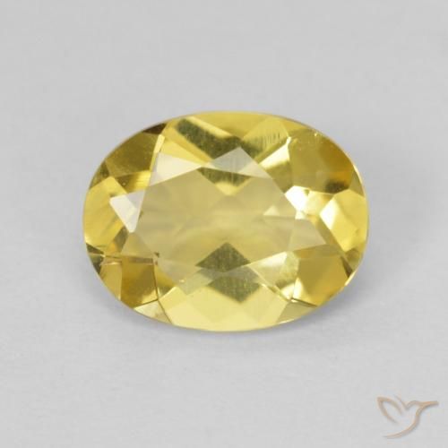 0.99ct Naturel Jaune pâle Béryl, ovale, VVS