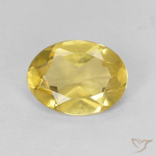 0.97ct Naturel Jaune clair Béryl, ovale, VVS