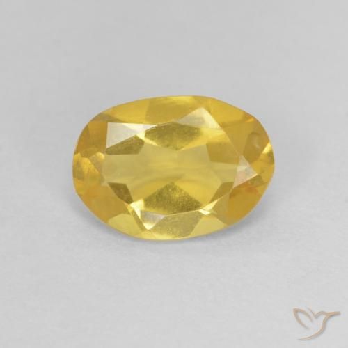 0.82ct Naturel Jaune miel Béryl, ovale, VVS-VS