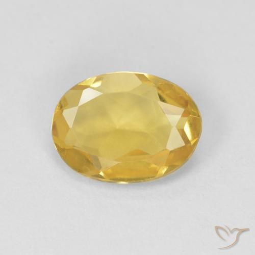 0.94ct Naturel Jaune foncé Béryl, ovale, VVS-VS