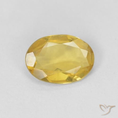 0.75ct Naturel Doré jaunâtre Béryl, ovale, VVS-VS