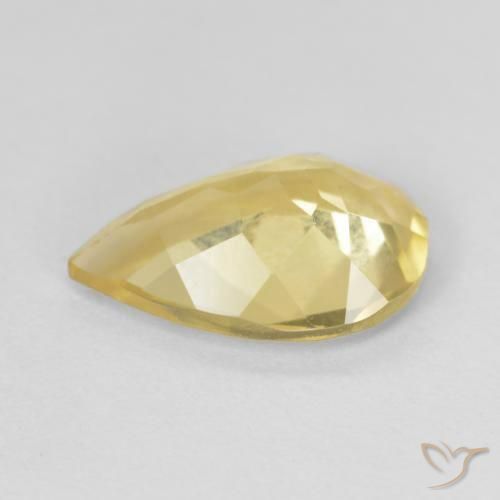 Béryl Jaune miel naturelle En forme de poire, 1.39 ct, VVS-VS