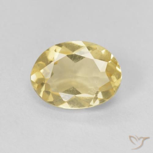 1.15ct Naturel Jaune doré léger Béryl, ovale, VVS-VS