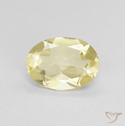 1.17ct Naturel Jaune Dijon très clair Béryl, ovale, VVS-VS
