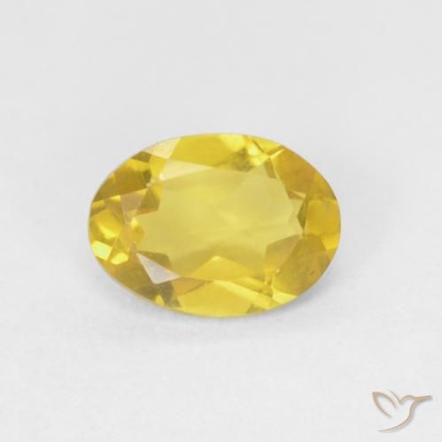 0.70ct Naturel Jaune miel Béryl, ovale, VVS-VS