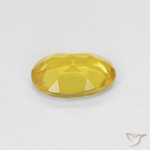 Béryl Jaune miel naturelle ovale, 0.70 ct, VVS-VS