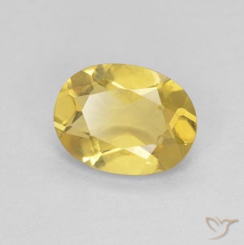 1.07ct Naturel Jaune clair Béryl, ovale, VVS-VS