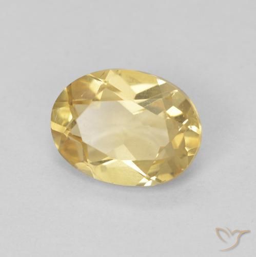 1.15ct Naturel Doré léger Béryl, ovale, VVS-VS