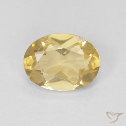 Béryl Doré léger naturelle ovale, 1.15 ct, VVS-VS