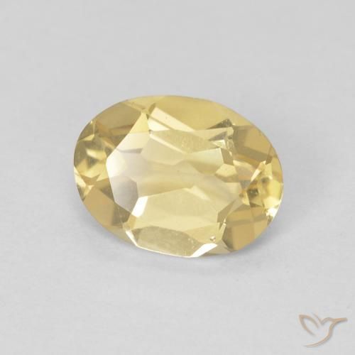Béryl Doré léger naturelle ovale, 1.06 ct, VVS-VS
