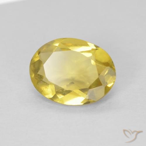 1.09ct Naturel Jaune doré léger Béryl, ovale, VVS-VS