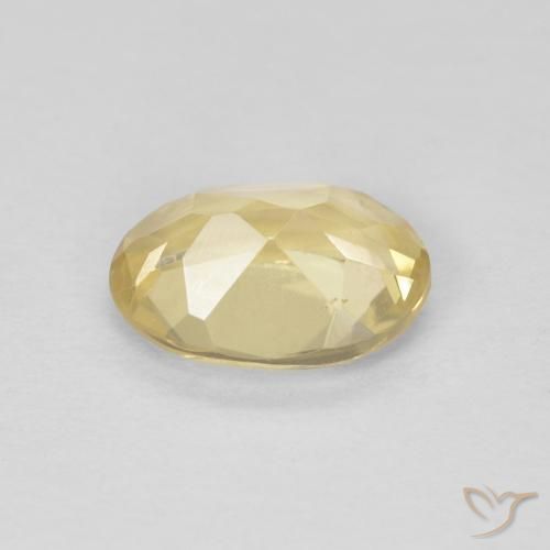 Béryl Doré léger naturelle ovale, 0.99 ct, VVS-VS