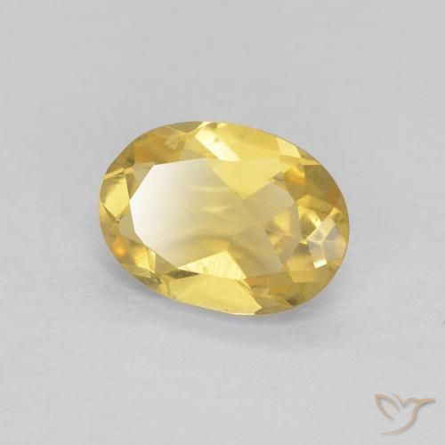 0.73ct Naturel Doré léger Béryl, ovale, VVS-VS