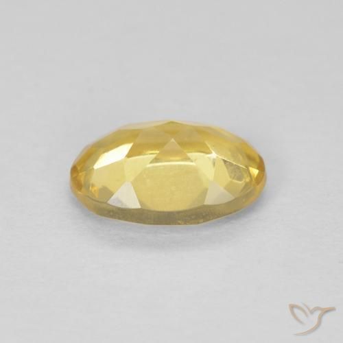Béryl Doré léger naturelle ovale, 0.73 ct, VVS-VS