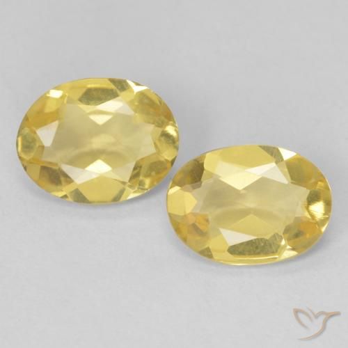 2.00ctw Naturel Jaune doré léger Béryl, ovale, VVS-VS