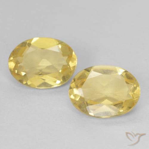 2.23ctw Naturel Jaune clair Béryl, ovale, VS