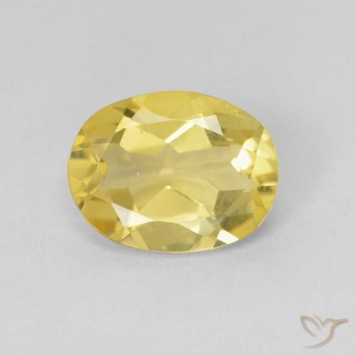 1.49ct Naturel Jaune doré léger Béryl, ovale, VVS-VS