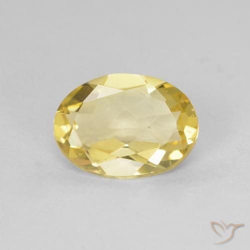 1.22ct Naturel Jaune clair Béryl, ovale, VVS-VS