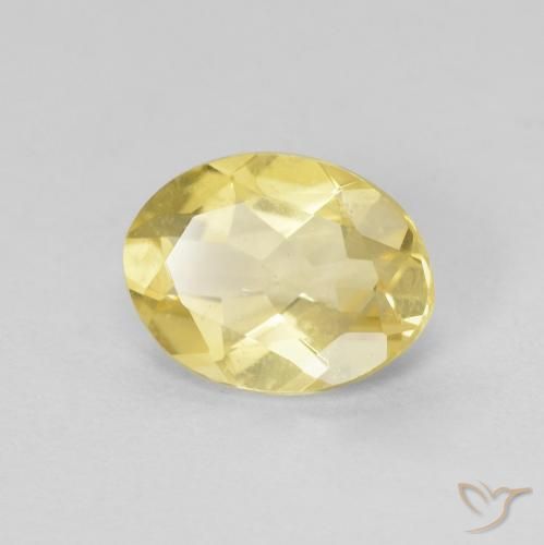 1.29ct Naturel Jaune clair Béryl, ovale, VVS-VS