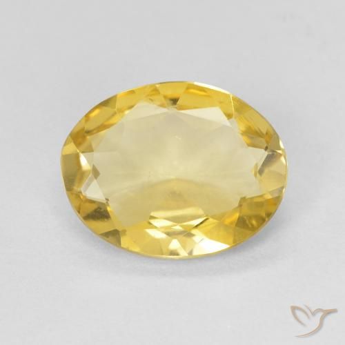 1.73ct Naturel Doré léger Béryl, ovale, VVS-VS