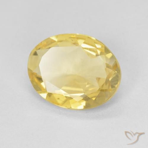 Béryl Doré léger naturelle ovale, 1.73 ct, VVS-VS