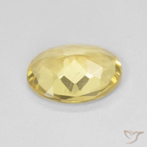 Béryl Doré léger naturelle ovale, 1.73 ct, VVS-VS