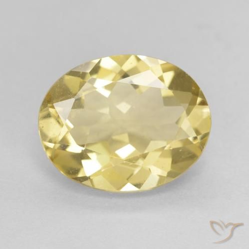 2.39ct Naturel Jaune clair Béryl, ovale, VVS-VS