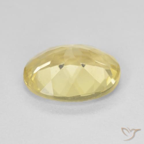 Béryl Jaune clair naturelle ovale, 2.39 ct, VVS-VS