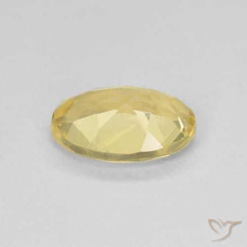 Béryl Jaune doré léger naturelle ovale, 1.46 ct, VVS-VS