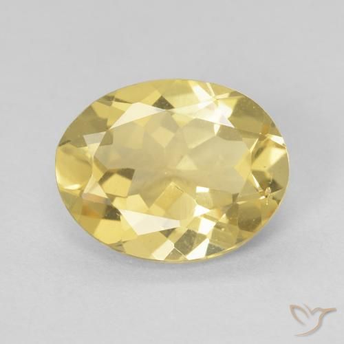 2.22ct Naturel Jaune doré léger Béryl, ovale, VVS-VS
