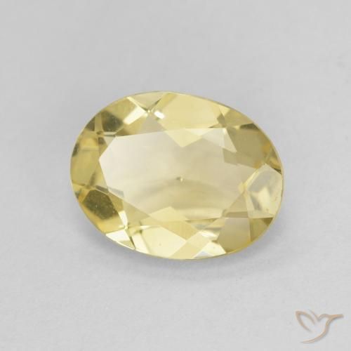 1.50ct Naturel Jaune doré léger Béryl, ovale, VVS-VS