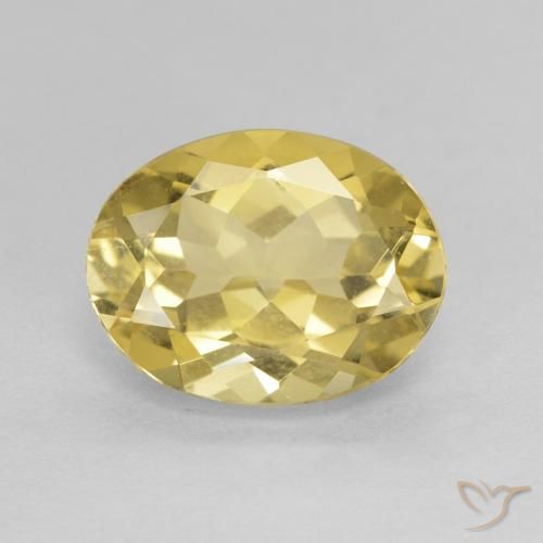 2.15ct Naturel Jaune doré léger Béryl, ovale, VVS-VS