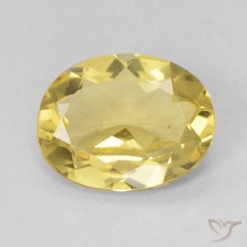 2.38ct Naturel Jaune clair Béryl, ovale, VVS-VS