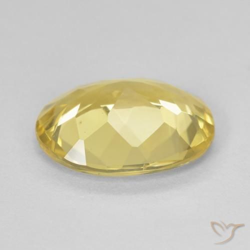 Béryl Jaune clair naturelle ovale, 2.38 ct, VVS-VS