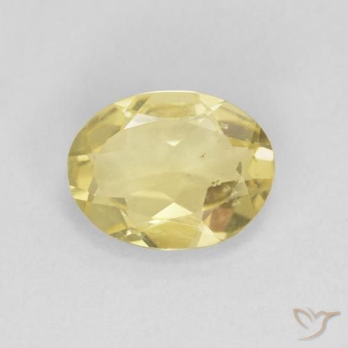 1.33ct Naturel Jaune Dijon très clair Béryl, ovale, VS