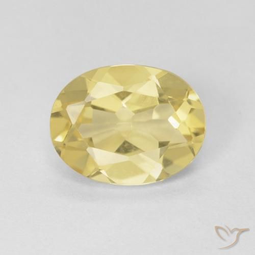 1.72ct Naturel Jaune clair Béryl, ovale, VS