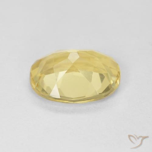 Béryl Jaune clair naturelle ovale, 1.72 ct, VS