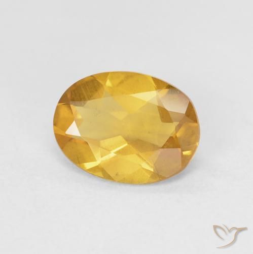 1.32ct Naturel Orange-or Béryl, ovale, VS