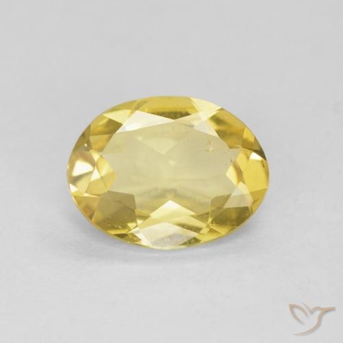 1.26ct Naturel Jaune terreux Béryl, ovale, VS