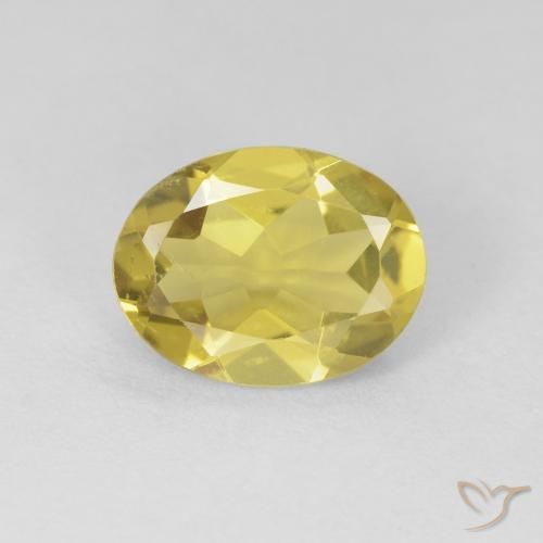 1.34ct Naturel Jaune moelleux Béryl, ovale, VS