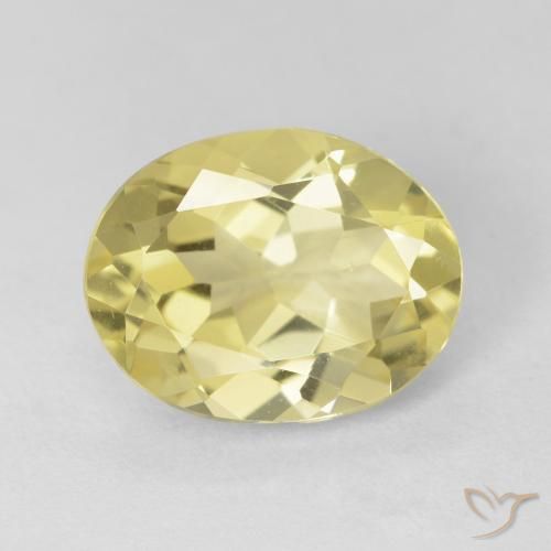 2.37ct Naturel Jaune Dijon très clair Béryl, ovale, VS